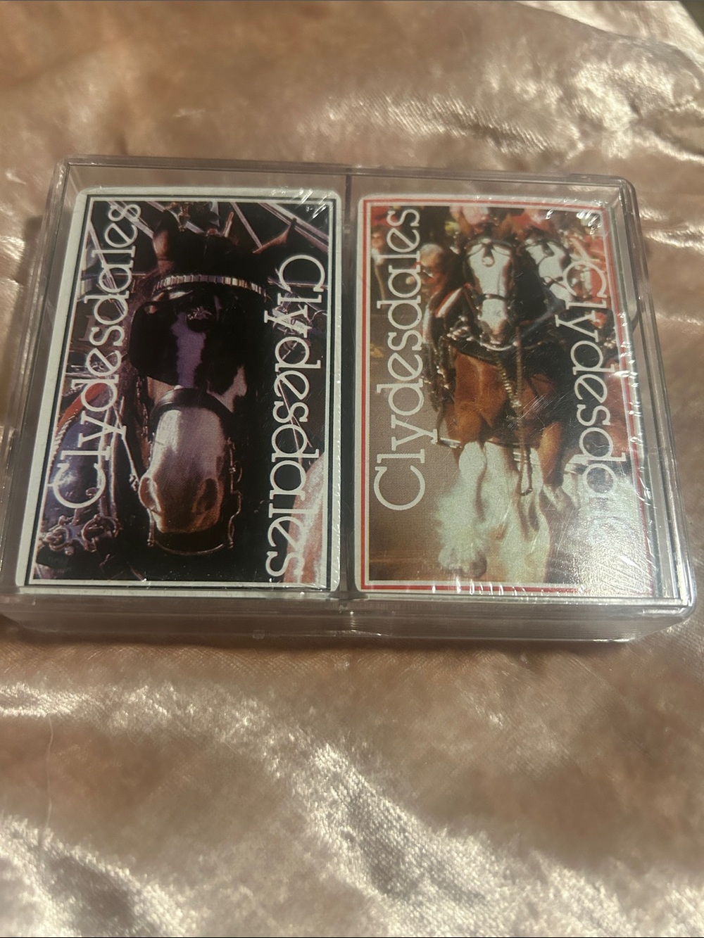 Clydesdales 1984 Vintage Playing Card Set - Black & Brown